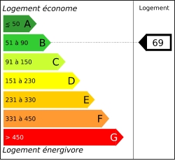 Tableau de diagnostic de la performance &eacute;nerg&eacute;tique des logements