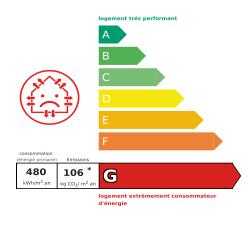 Tableau de diagnostic de la performance &eacute;nerg&eacute;tique des logements