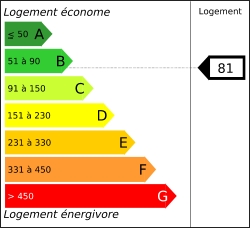 Tableau de diagnostic de la performance &eacute;nerg&eacute;tique des logements
