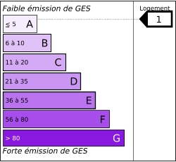 Tableau de diagnostic de la performance &eacute;nerg&eacute;tique des logements